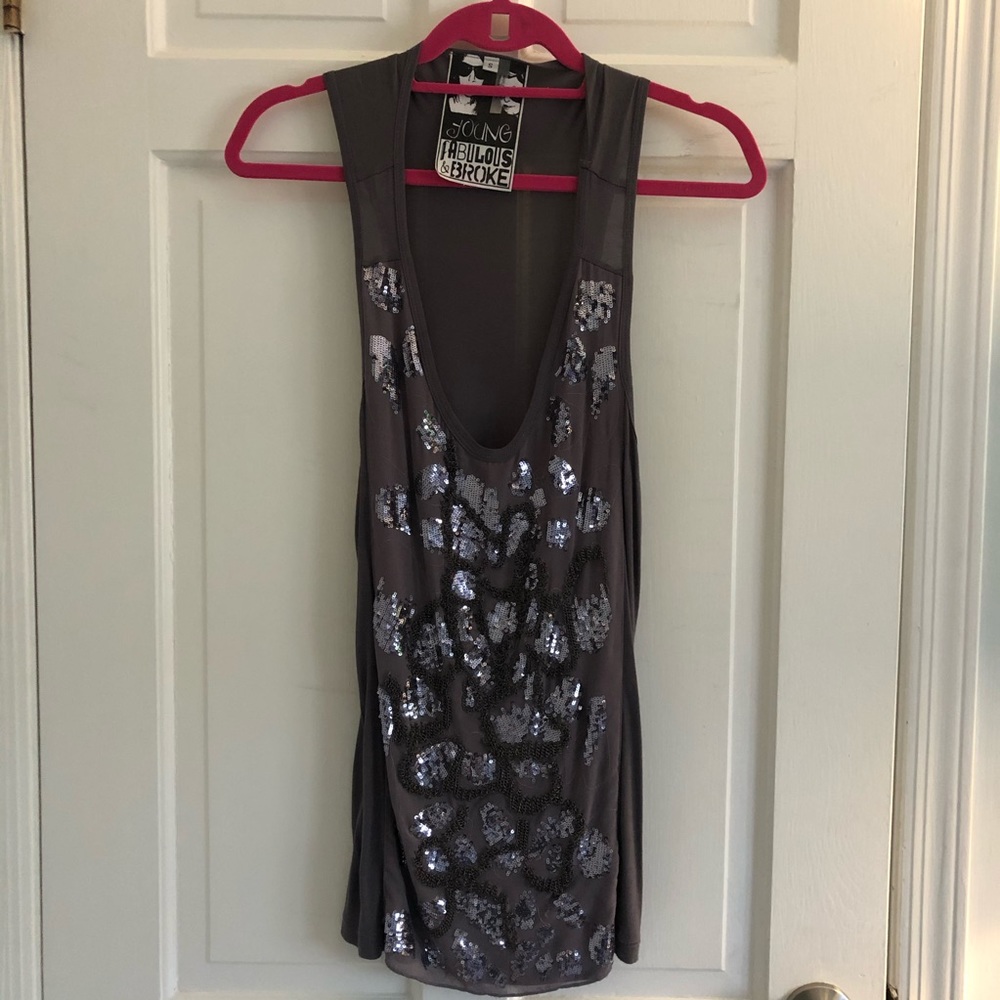Young Fabulous & Broke Sequin Top